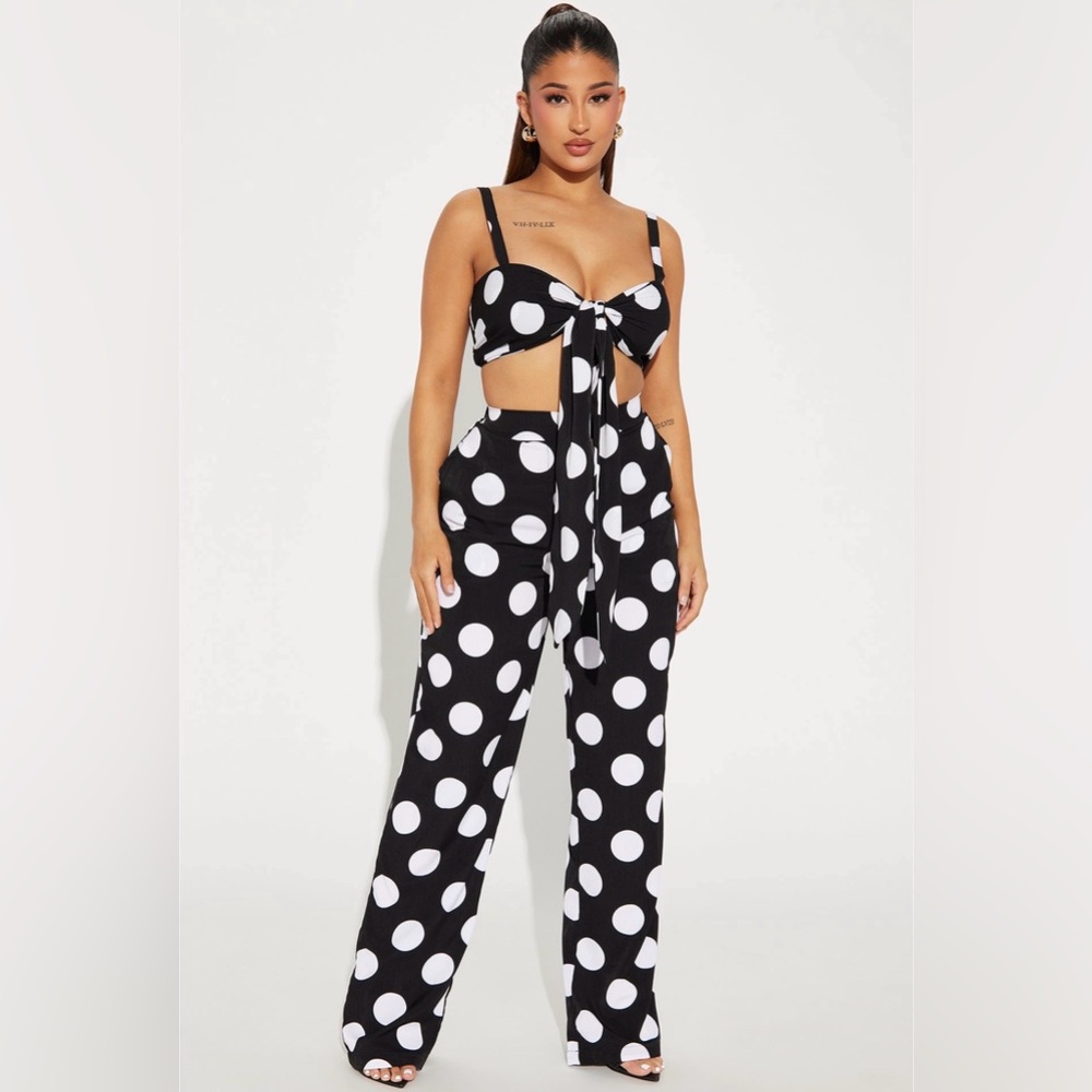 Monroe Polka Dot Pant Set